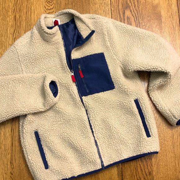 Kids XL 14-16 Husky Sherpa full zip jacket by Wonder Nation - Picture 1 of 6